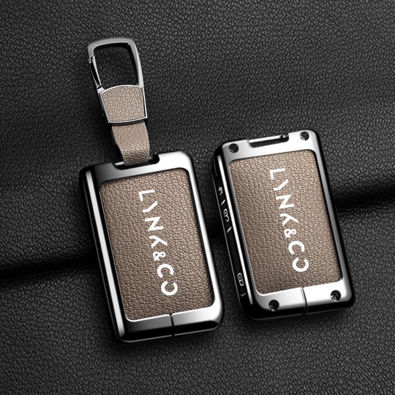 Чехол для ключей Lynk & Co 03 для моделей 01, 02, 05, 06/01PHEV 2021 года - Мужская специальная версия, автомобильный чехол-ракушка с пряжкой.