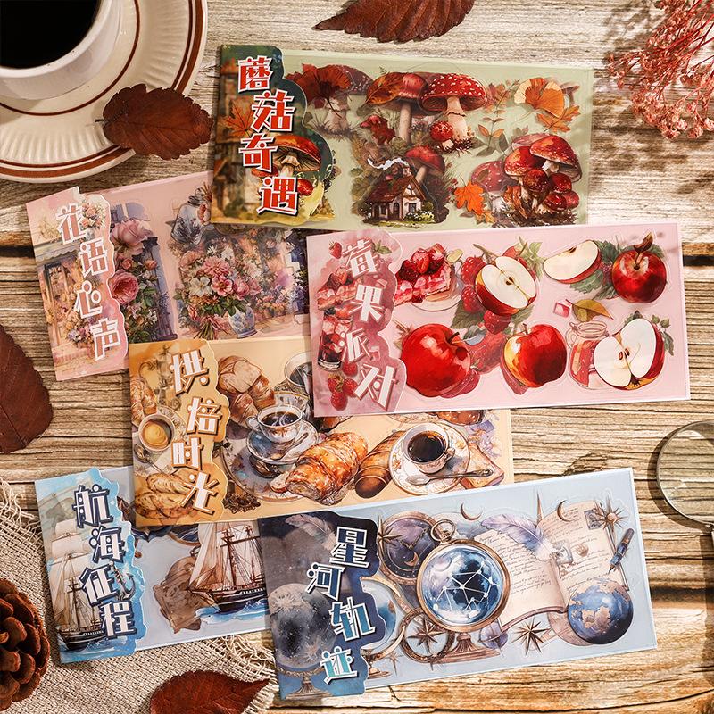 3 шт. Набор винтажных наклеек Клейкие DIY для ручного аккаунта Дневник Альбом Скрапбукинг аксессуары ручной работы Junk Journal принадлежности