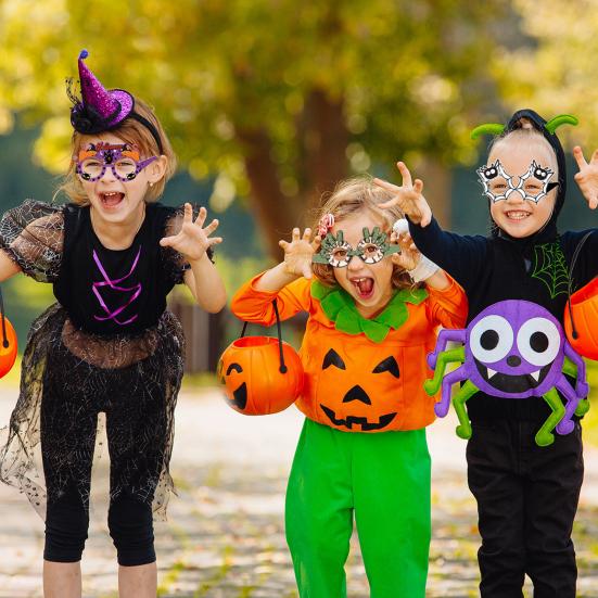 12 пар бумажных очков для вечеринок для детей и взрослых, очки в форме тыквы, летучей мыши, черепа, призрака, ведьмы, очки для Хэллоуина, товары для вечеринок