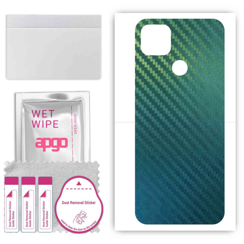 apgo Protective Skin Sticker for the Back Compatible with Lenovo Lemon K12 Pro, Wrap Film, Foil, Vinyl - Pattern Carbon Chameleon CAKA1