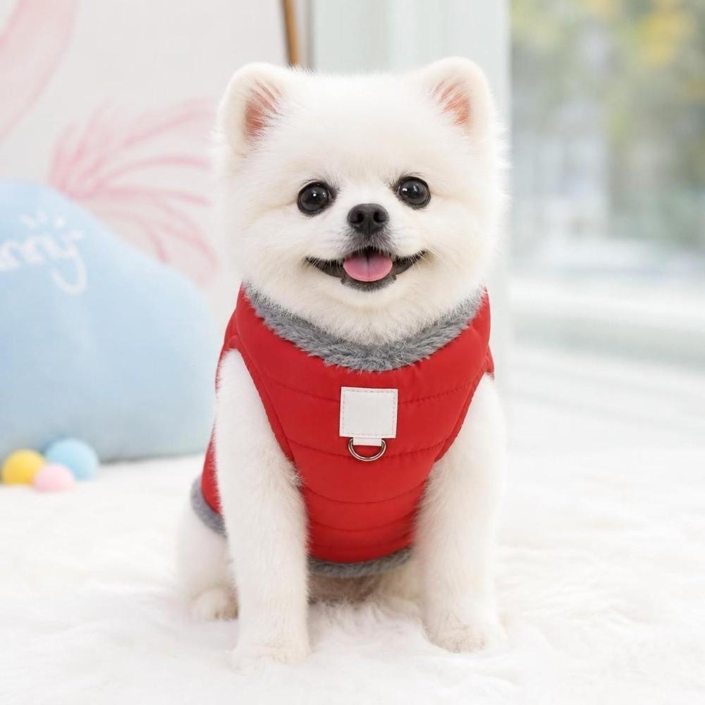 Fleece Dog Warm Clothes Winter Dog Bodysuit Fashion Dog Hiking Jacket for Small Medium Dog