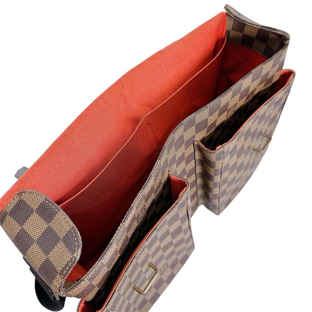 LOUIS VUITTON Damier Broadway Shoulder Bag Damier canvas Brown unisex N42270 Used