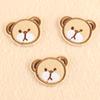 Embroidery Label Bear Head Cartoon Animal Children's Clothing Accessories Clothes Accessories Patch Stickers Clothing Accessories Cloth Stickers