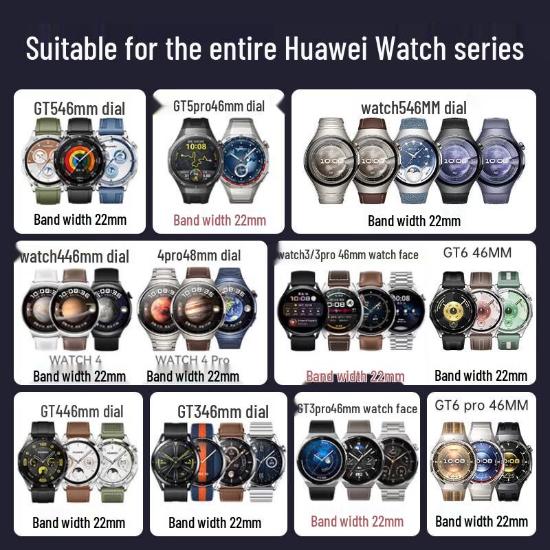 Магнитный ремешок из натуральной кожи для умных часов Huawei