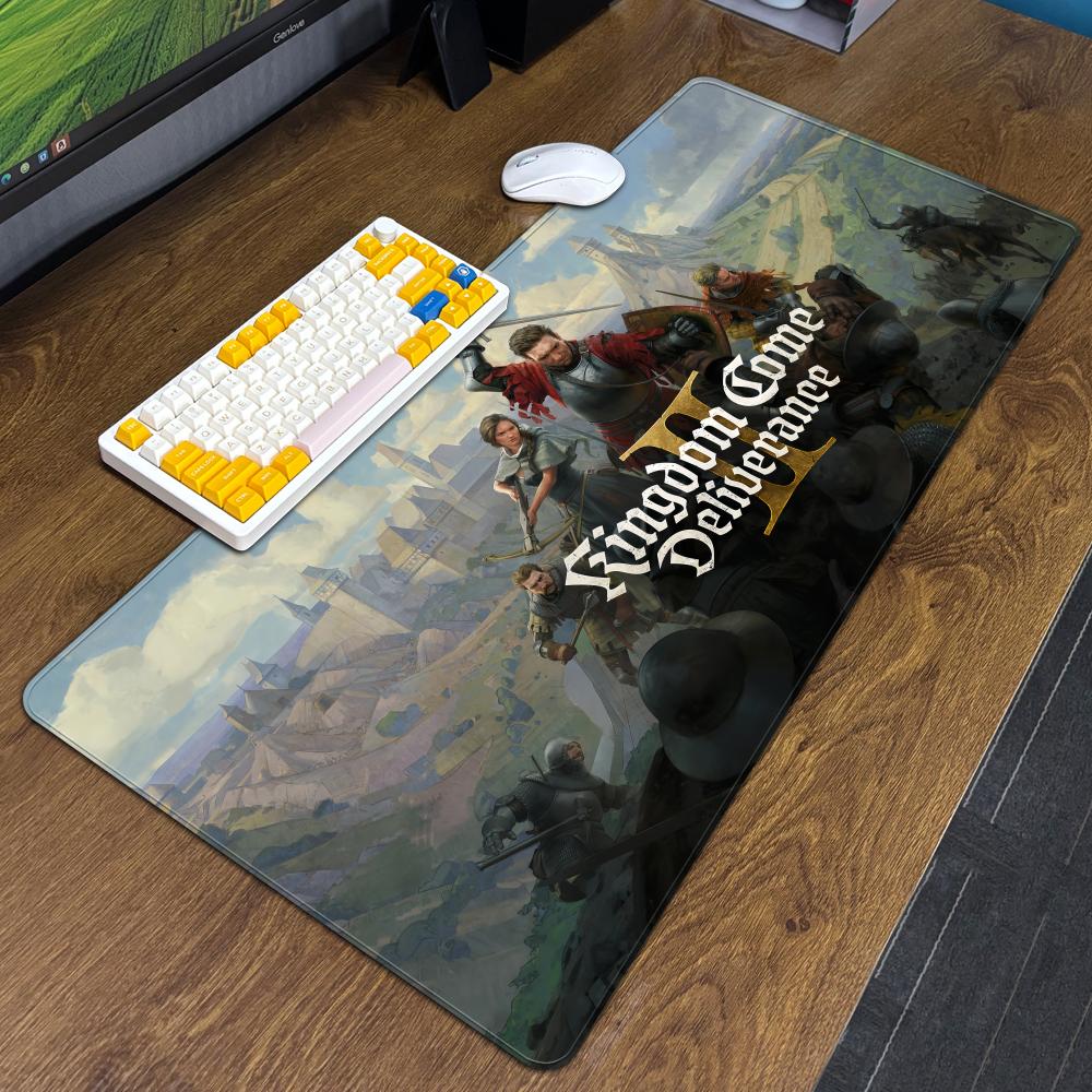 KKingdom Come Deliverance II Коврик для мыши XXL Компьютерные аксессуары Большой коврик для клавиатуры и ноутбука Новинка Геймерский Игровой