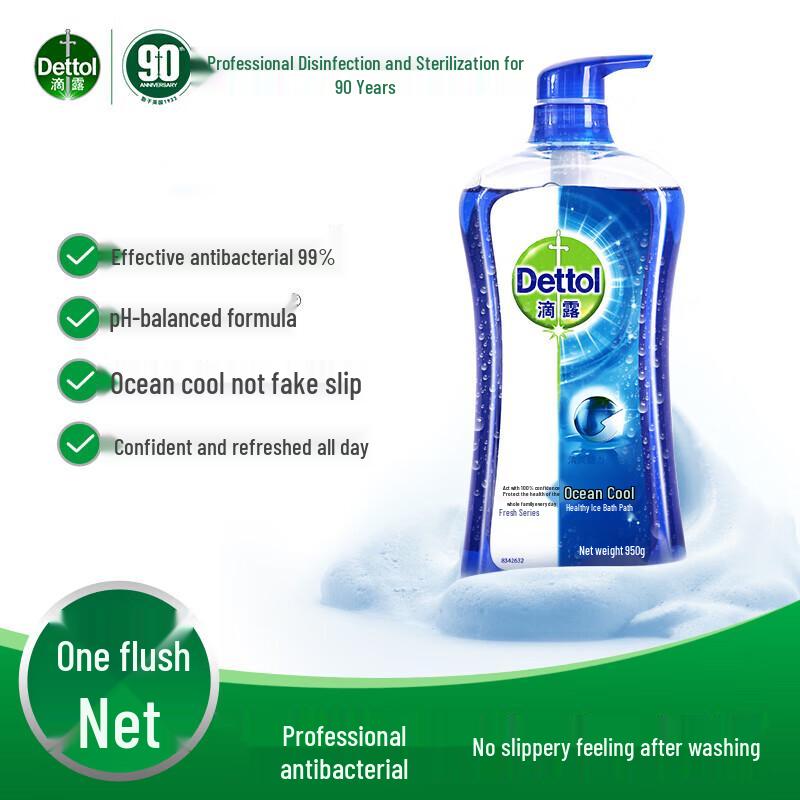 Dettol Океанская прохлада Здоровый гель для душа