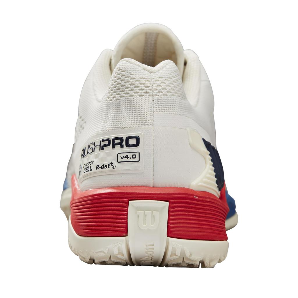 Tennis Shoes Rush PRO W Omni Pro Snow White Vu Blue Cm [Wilson] (Rush 4.0 Omni) Women's Red/Deja 25.5