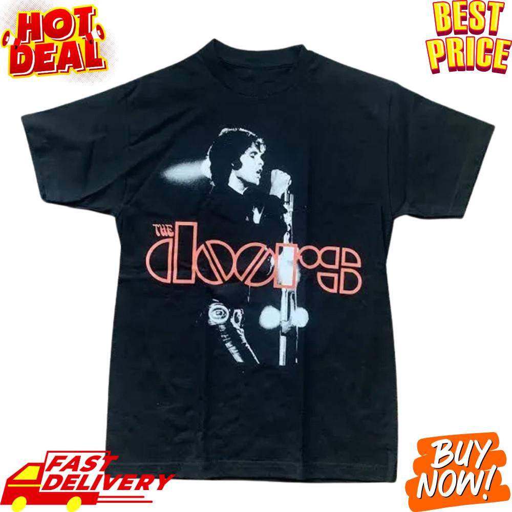 Винтажная концертная футболка The Doors Джим Моррисон в стиле 60-х Унисекс S-5XL Унисекс футболка