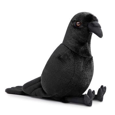 ZHONGXIN MADE Плюшевая игрушка Ворон, Игрушка-птица, Черный ворон, Мягкая подушка-обнимашка, Украшение для магазина, Подушка для сна, Подарок, Милый, Пушистый, для девочек и мальчиков