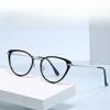 Ins Cat Eye Пресбиопия Очки Холодный чай Цвет HD Анти-синий свет Оправа Очки Advanced Plain Отбеливающие Очки
