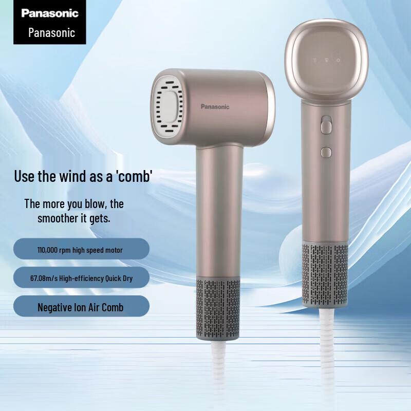Panasonic EH-PNEGM High-Speed Negative Ion Hair Dryer with Air Comb CN plug (adapter included)