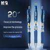 Выдвижная гелевая ручка M&G K35, 0,5 мм, чернильно-синяя (12-пак)