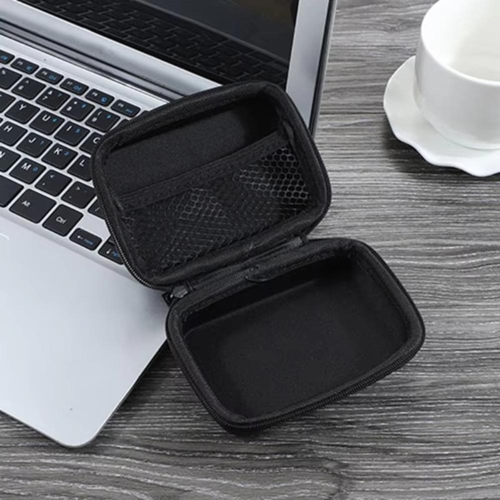 Органайзер для USB-кабелей из ПУ-кожи, противоударная застежка-молния, защитный чехол для зарядного устройства, пылезащитный жесткий корпус, сумка для хранения наушников