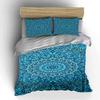 Blue Mandala Pattern Bedding Set Bedding set (1 duvet cover, 2 pillowcases, duvet not included)