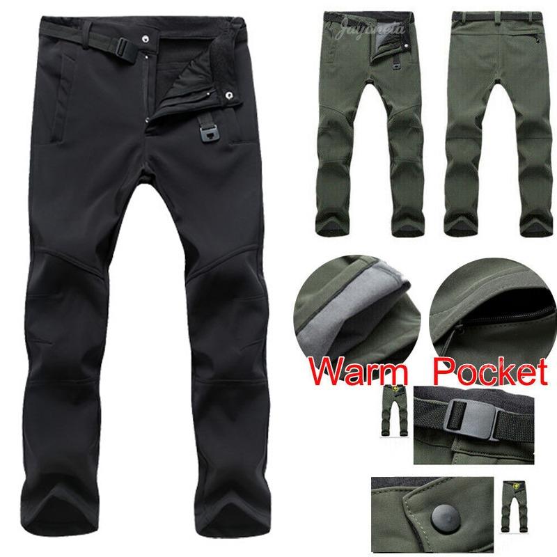 Мужские походные брюки ветрозащитные водонепроницаемые брюки термофлисовые зимние уличные брюки