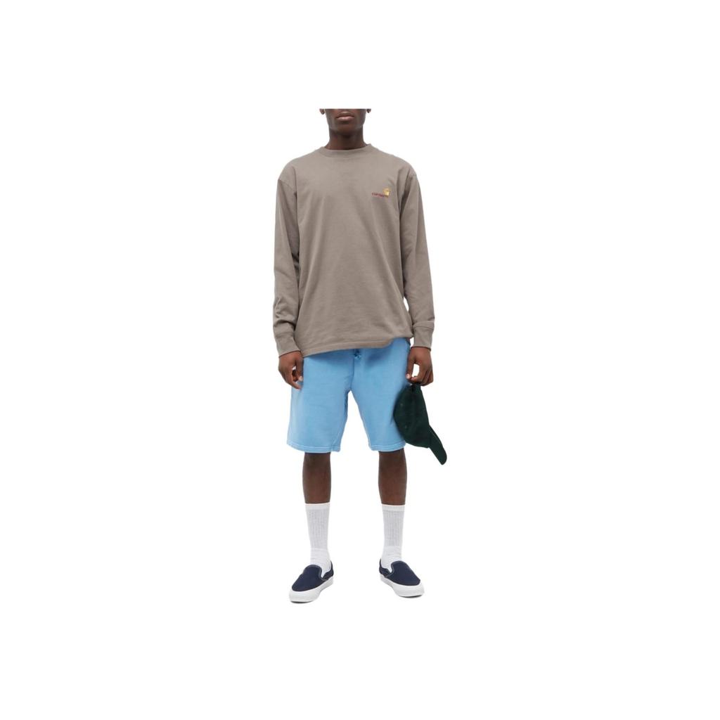 Carhartt WIP SS23 Однотонные эластичные повседневные шорты прямого кроя для мужчин Синие I030130-1D5-GD