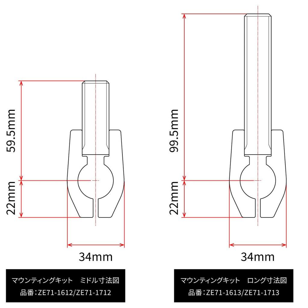 ZETA RACING Armor Handguard XC Kit for Standard Bars Dirt Freak F5343 (22.2mm) Black/White (ZE72-5000) (formerly ZE72-5000)