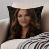 RReese Witherspoon Cushion Cover Pillowcase Antidustmite Invisible Zipper Short Plush Sofa Cushion