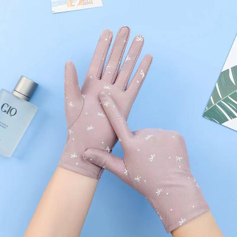 Женские перчатки-митенки для вождения, солнцезащитные перчатки, женские летние дышащие эластичные перчатки для защиты от солнца для леди, девушки