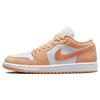 Женские кроссовки Air 1 Low Sunset Haze White Bright Citrus DC0774-801