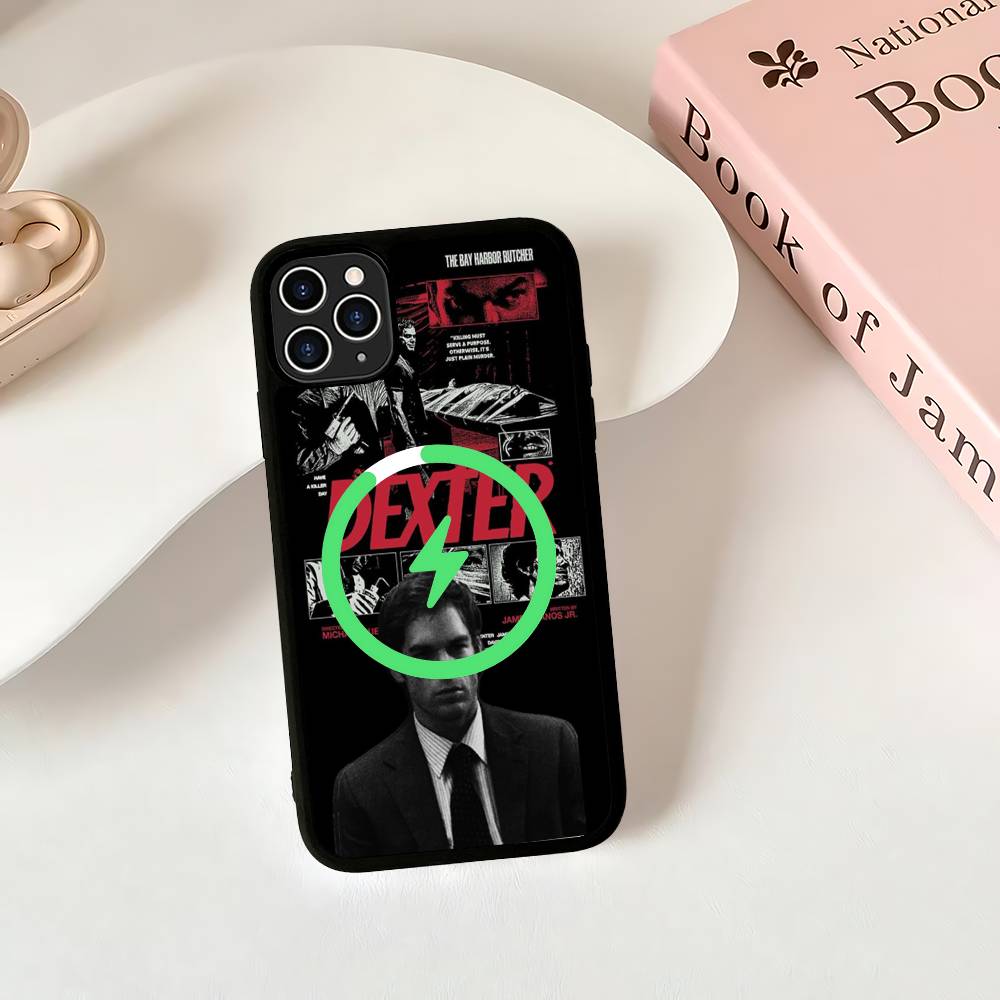 Чехол для телефона Декстер Морган для IPhone 16 15 14 13 12 11 17 Pro Max Plus Магнитный Беспроводная Зарядка