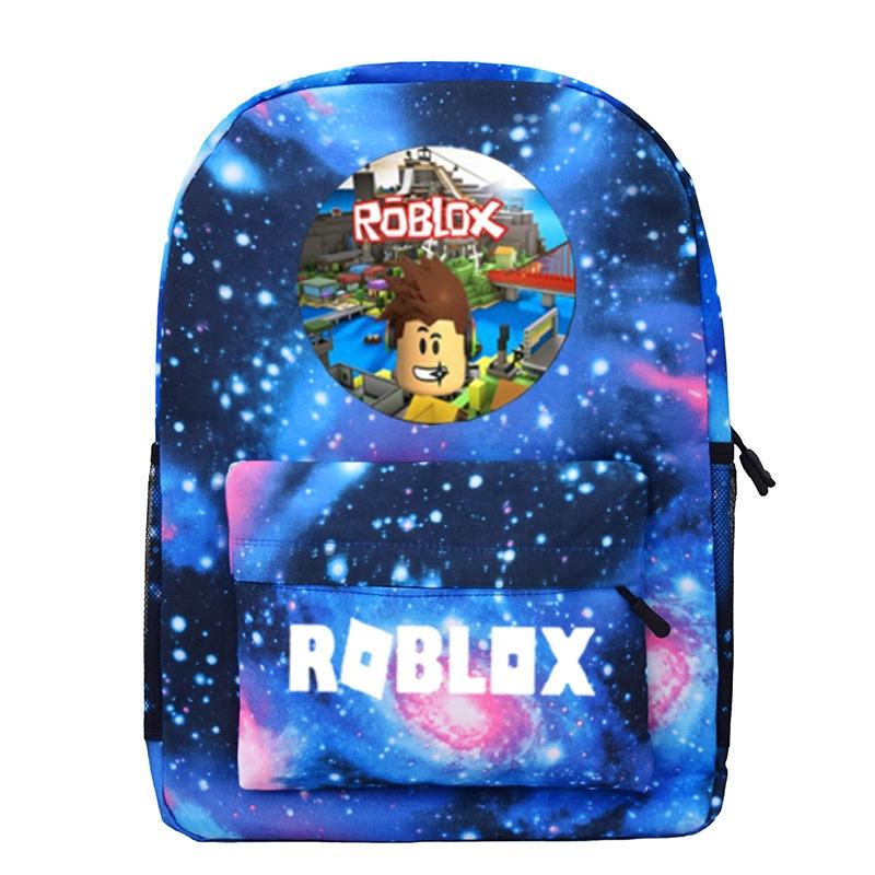 Roblox School Backpack Student Canvas Bag Boys Casual Outdoor Climbing Backpack
