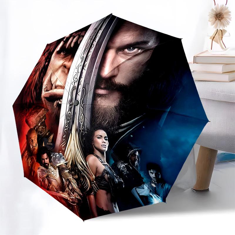 Warcraft, Fantasy Automatic Opening and Closing, 8 rib Structure Portable Umbrella, Suitable for Men and Women in All Seasons Perfect Gift