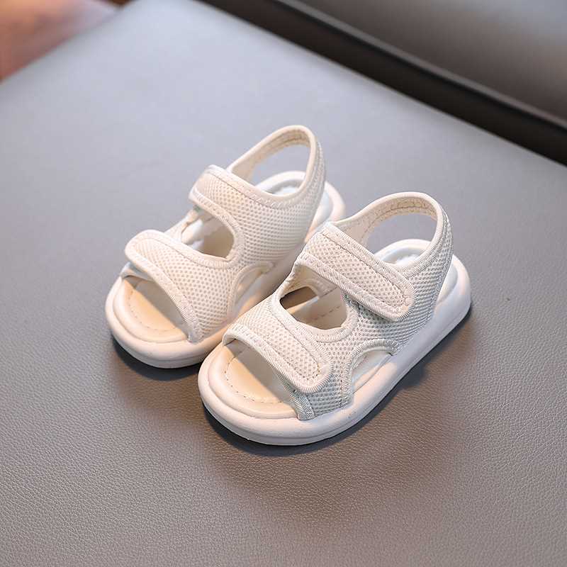 Summer Baby Girl Children Kids Comfortable Simple Cute Fabric Soft Bottom Non-Slip Design Outdoor Beach Sandals