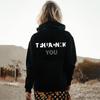 Autumn And Winter Independent Station Letter Pattern Print Casual Fashion Hooded Women Sweater