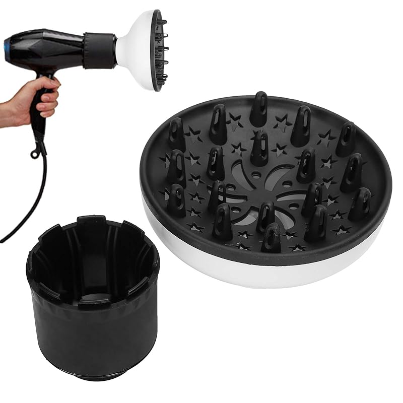 Универсальный диффузор для волос, Профессиональная насадка-диффузор для фена 2,75 дюйма и для придания объема, Насадка-диффузор для фена,