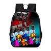 Kids School Backpack Elementary Students Large Capacity Oxford Fabric Bag With Ergonomic Back Support Cartoon Print