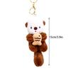 Keychain Bag Charm Cuddly Plush Animal Keyring Bag Charm Keychain Accessories Cute Animal Keychain For Backpacks