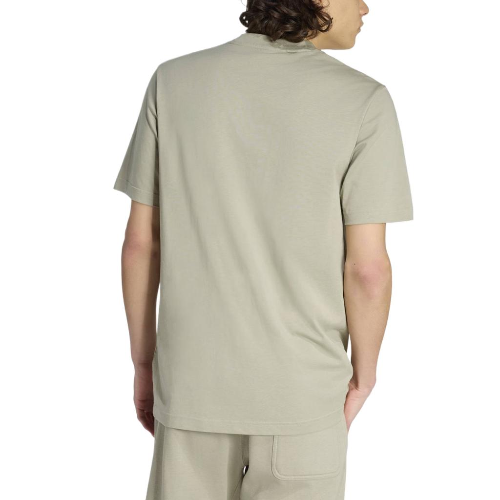 Adidas T Shirts Men's Pebble Silver Gray Crew Neck Moderate KC0905
