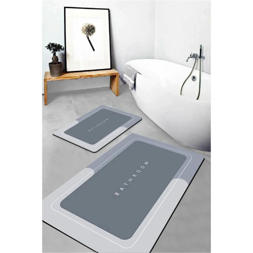 Волшебный водопоглощающий коврик для ванной Коврик для омовения с нескользящим основанием, квадрат 3,5 мм, 40x60