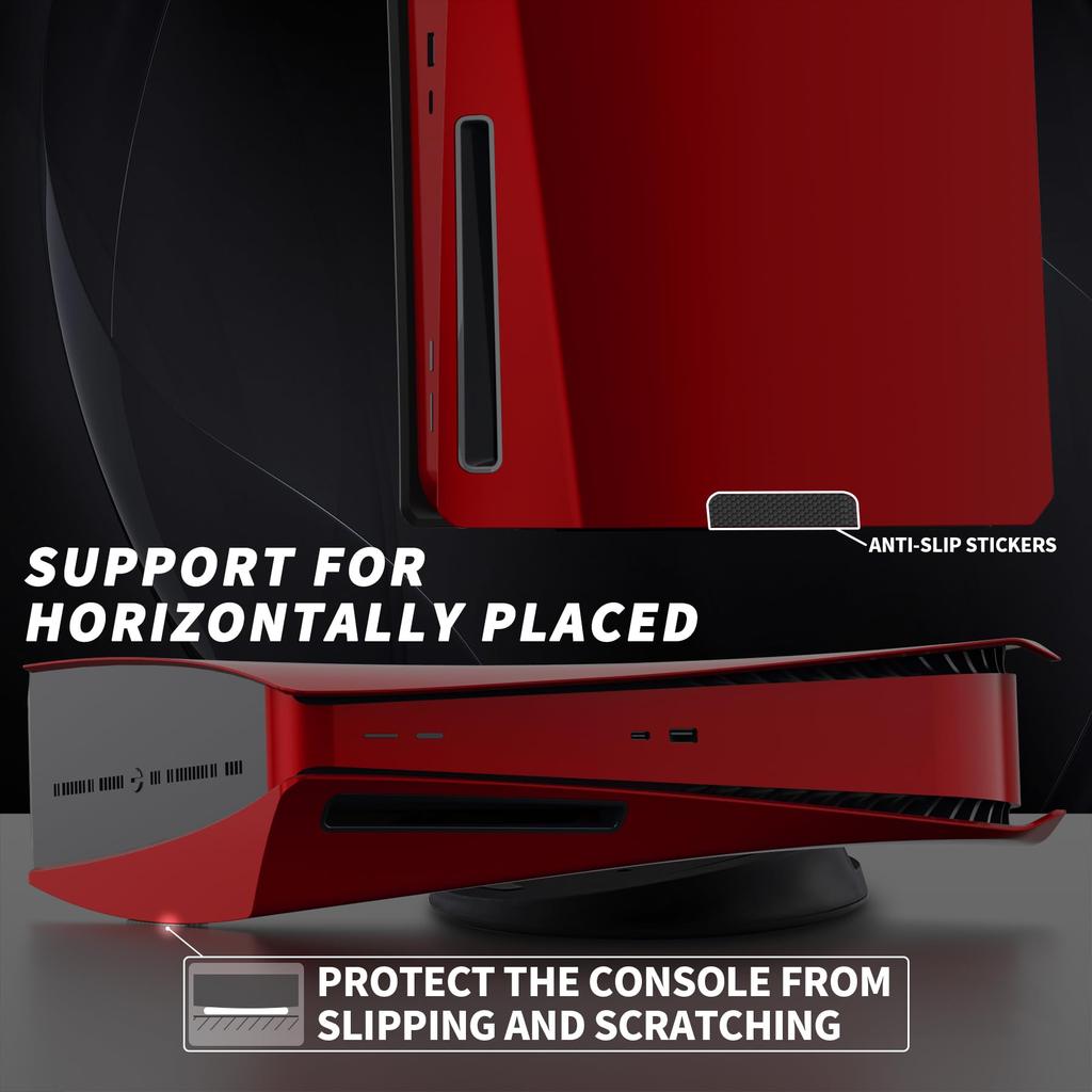 EXtremeRate eXcover Сменный корпус для PS5 версии с дисководом включает сменную верхнюю и нижнюю части, сменную лицевую панель и заднюю крышку для