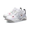 Li-Ning Синтетическая кожа амортизирующие нескользящие износостойкие низкие ретро баскетбольные кроссовки женские кроссовки белые AGBR022-2