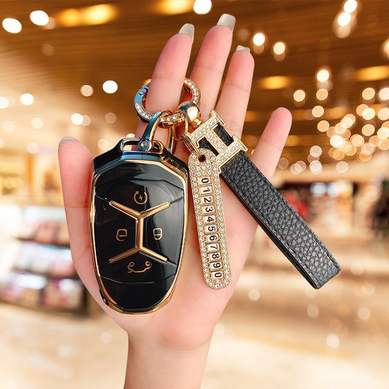 Dedicated To Lynk & Co 03 Key Set 2021 New Car 02/01 Shell Buckle All-inclusive High-end Decorative Car Creative Men and Women