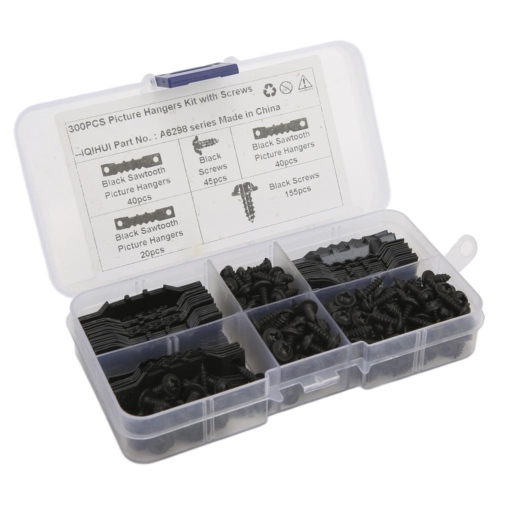 100Pcs Sawtooth Picture Hangers Rust Resistant Stable Durable Seamless Sawtooh Frame Hanging Hooks