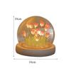 Multicolor Tulip Night Light Glass Plastic Luminous Table Lamp  Valentine's Day Gift