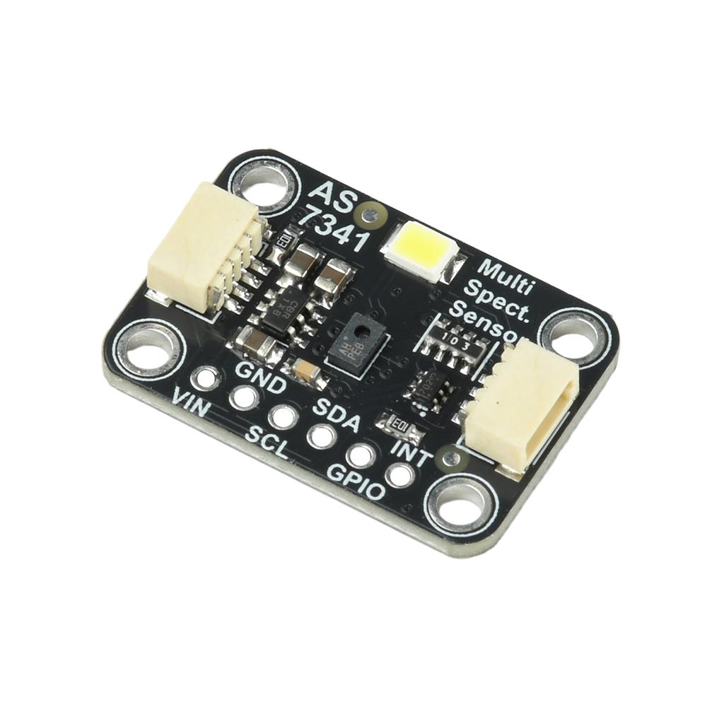 AS7341 11‑Channel Light Spectrum Sensor Board I2C 3.3V‑5V Support 50 60Hz Flicker Detect For Plant Light Source Analysis DIY