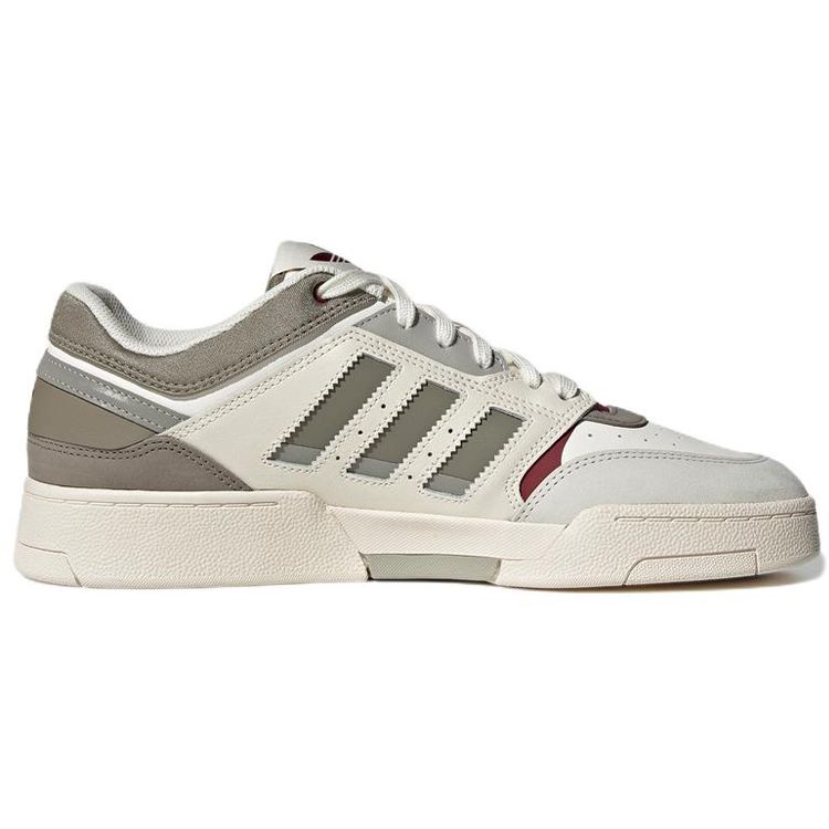 Adidas Originals Drop Step Low Leather Suede Retro Non-Slip Durable Lightweight Low-Top Skate Shoes Unisex Sneaker White Green GW9734