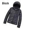 Women Casual Hooded 90% White Duck Down Jacket Coat Windproof Warm Autumn Winter S-5XL