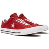 Converse Кеды низкие из перфорированной кожи One Star, повседневная мода, низкий верх, парусиновая обувь, унисекс, красно-белые