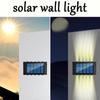SOutdoor Olar Dual Head Wall Lamp Waterproof Courtyard Landscape Lamp Double Sided Luminescence Wall Decoration Lampstreet Lamp