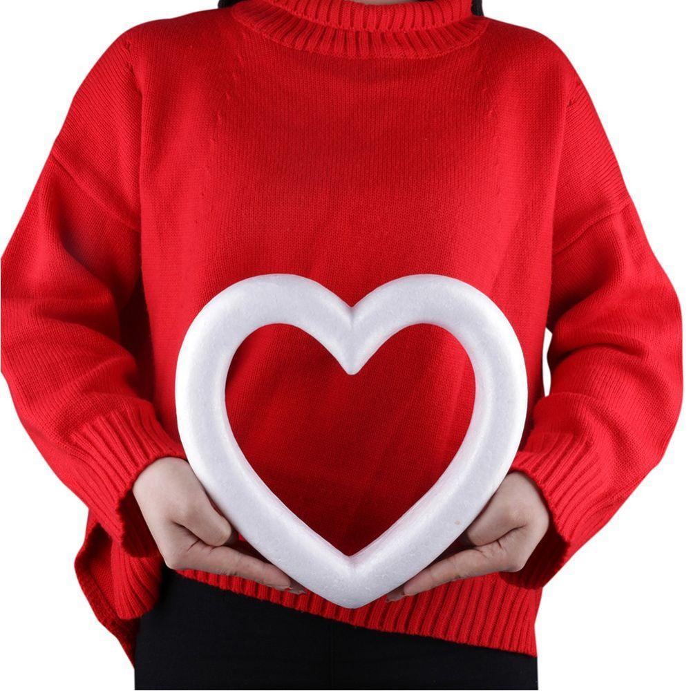 DIY Wedding Decor Hollow White Craft Balls Heart Foam Mould Valentine's Day Party Decoration