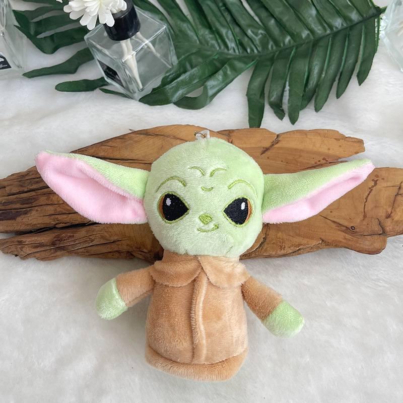 Adorable Yoda Baby Plush Backpack Decoration Soft Stuffed Animal Key Ring For Children Non-cartoon Design