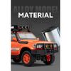 1/24 Модель автомобиля из сплава Toyota Land Cruiser LC80, Литой металлический игрушечный внедорожник, Модель автомобиля с симуляцией звука и света, Детский подарок
