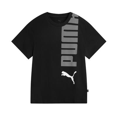 Puma Повседневная Мода Универсальная Удобная Дышащая Футболка Унисекс Топы Черный 691347-01