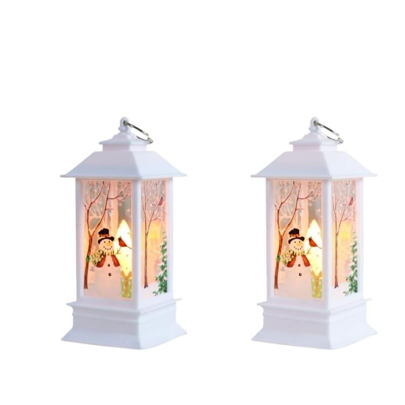 Рождественская тема, ночник, рождественский фонарь, канделябр, украшения в виде снеговика, украшения для стола, Рождество