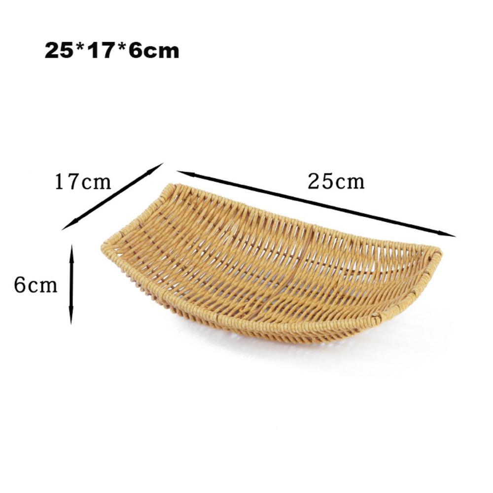 Multipurpose Imitation Rattan Fruit Plate  Wedding Candy Flower Storage